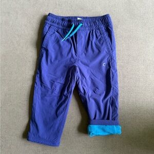 GAP Blue Pant with Elastic Waistband and Relaxed Fit